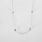 Collier Collier or blanc chaine alternée de diamants 58 Facettes 3674