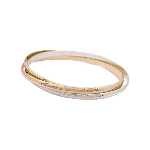 Trois joncs en trois tons d'or. 58 Facettes 34416