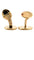 Boutons de manchette Boutons de manchettes Golden Ellipse signés PATEK PHILIPPE 58 Facettes