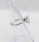 Bague 48.5 Bague solitaire or blanc et diamant Fancy Light Yellow, certificat AIG 58 Facettes A05697