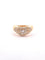 Bague 56 Bague ondulée en or jaune, diamants 58 Facettes