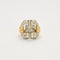 Bague 50.5 Bague en or jaune, platine et diamants. 58 Facettes