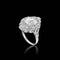 Bague Diamant incolore exceptionnel, probablement de Golconde, serti dans un somptueux écrin Art déco. Paris, vers 1920. 58 Facettes F26