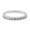 Bague 51 Bague Demi alliance Or blanc Diamant 58 Facettes 2673366CN