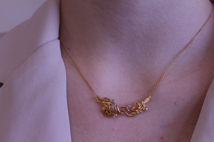Collier Carrera Y Carrera - Collier Emperatriz or jaune et diamants 58 Facettes DA13459010101