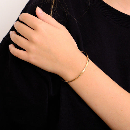 Bracelet Bracelet Jonc Or Rose 58 Facettes