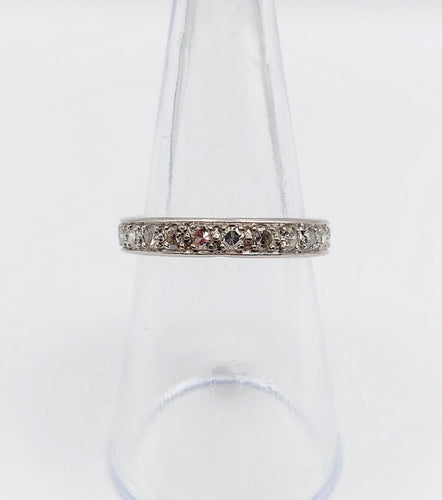 Alliance américaine Art Déco Platine et 0,66 carats de diamants 58 Facettes A06233