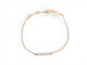 Bracelet bracelet VANESSA TUGENDHAFT 7 diamants 0.1ct prince3 17cm or rose 18k 58 Facettes 272155