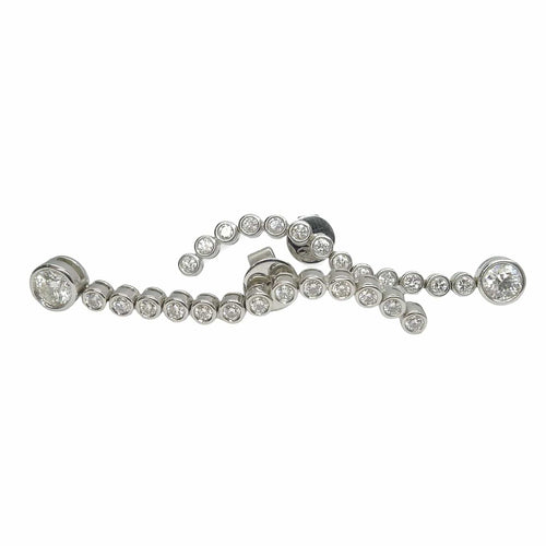 Boucles d'oreilles Boucles d'oreilles or blanc et diamants 2,2 ct 58 Facettes