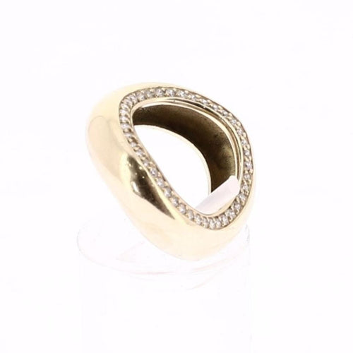 Bague 45 RAINBOW K - Bague Illusion Or jaune et Diamants 58 Facettes 78881