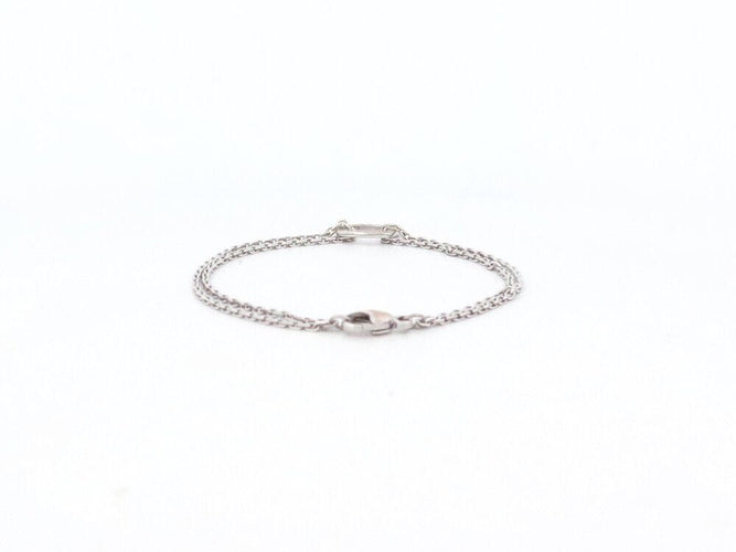 Bracelet bracelet DINH VAN impression 15 or blanc 18k diamants 0.2 ct en 58 Facettes 265173