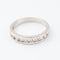 Bague 56 Alliance - Bague alliance en or blanc 18k et diamants 58 Facettes 130023