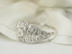 Bague 57.5 Bague dôme années 30 or blanc et diamants 58 Facettes 29409