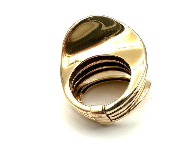 Bague 52 DE GRISOGONO. Bague "Onde" en or rose 18K 58 Facettes