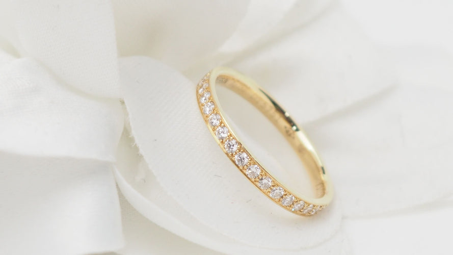 Bague MAUBOUSSIN - Alliance en or jaune et diamants 58 Facettes