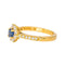 Bague 51 Tiffany&Co Bague Marguerite   Or jaune Saphir, Diamant 58 Facettes 4564998CN