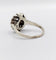 Bague 52.5 Bague fleur art deco or blanc 18k et 0,50 carats de diamants 58 Facettes A06179