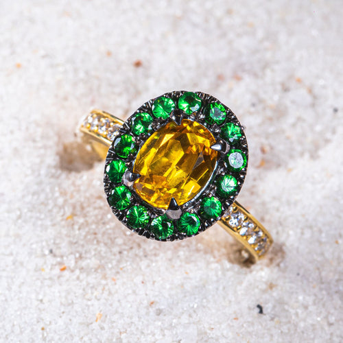 Bague 58 The Garden ring– Unique Creation by Gianpiero Casolani 58 Facettes GCR002