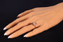 Bague 58 Bague de fiançailles Art déco vintage en diamant et rubis 58 Facettes 22237-0168