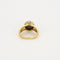 Bague 52.5 Bague dôme en or jaune et or blanc 18K 58 Facettes CAL2280