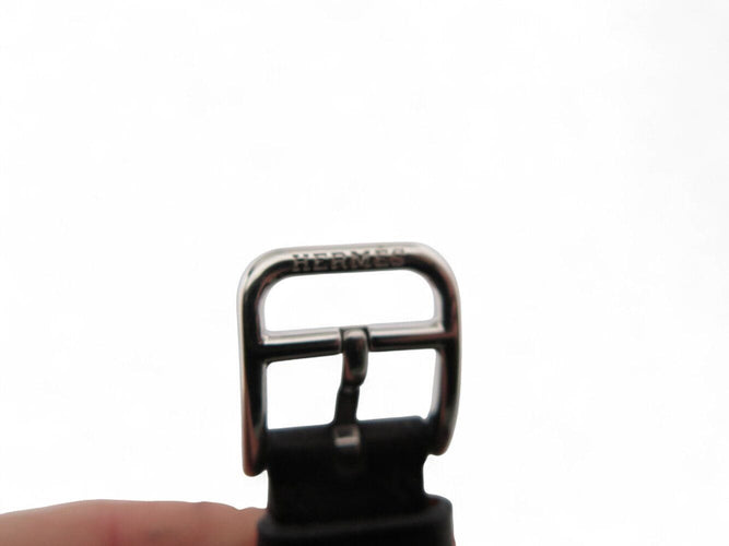 Montre montre HERMES cape cod pm cc1.210a quartz 33 mm en acier et cuir noir 58 Facettes 270891