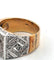 Bague 55 Bague en or jaune avec émeraude et diamants 58 Facettes