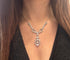 Collier Collier Art Nouveau en or blanc 18k et diamants 58 Facettes
