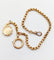 Montre Chaîne giletière de montre antique or rose 18k pendentif ciselé (circa 1900) 58 Facettes A05002