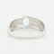 Bague 62 BAGUE OR BLANC AIGUE-MARINE 58 Facettes RÉF 1006/16