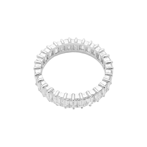 Bague 54 Alliance tour complet, diamants baguettes. 58 Facettes 34755