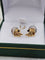 Boucles d'oreilles Boucles d'oreilles or jaune et or blanc Saphirs 58 Facettes 635