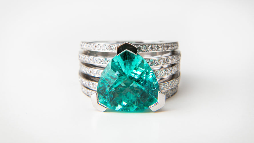 Bague VAN GOLLER - Bague Paraiba Trillon 58 Facettes Trillon/01