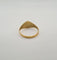 Bague 60.5 Chevalière or jaune, onyx et diamant ancien 58 Facettes