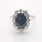 Bague 52 Bague en or saphir et diamants 58 Facettes