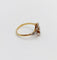 Bague 52 Bague antique diamants taille roses en or 18k monture fleurie 58 Facettes A06398