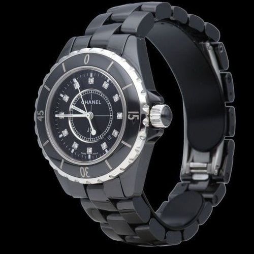 Montre Chanel Montre J 12 Diamonds 33Mm Quartz 58 Facettes MT44649