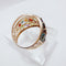 Bague 59 Bague en or rose, style Tutti Frutti, ornée de diverses pierres précieuses 58 Facettes 50348