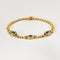 Gourmette Prestige or jaune et pierres fines 58 Facettes LP972/9