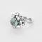 Bague 54,5 Bague en or blanc, aigue marine et diamants 58 Facettes B250583