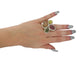 Bague 54 bague en or jaune 18k t54 sertie 5 pierres & 150 diamants 1.05ct 58 Facettes 268939