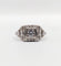 Bague 52 Bague tank art deco Platine diamant 0,25 carats entouré de diamants ronds (circa 1920) 58 Facettes A05355