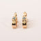 Boucles d'oreilles Boucles d'oreilles anciennes pendantes motif floral en or rose et jaune 58 Facettes LMB-249