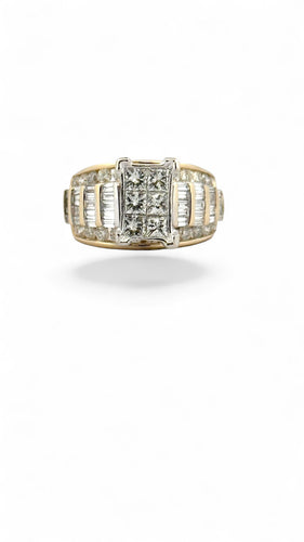 Bague 55 Bague en or 14 carats multi diamants 58 Facettes