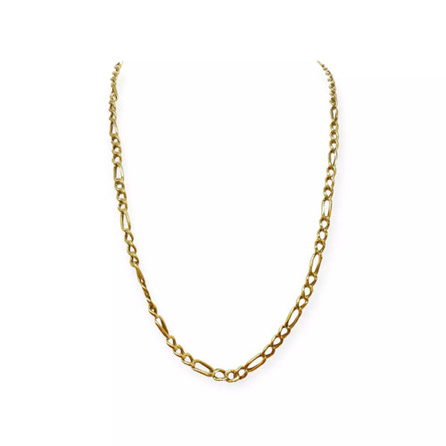Collier Collier maille figaro or jaune 58 Facettes 330071220