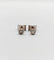 Boucles d'oreilles Puces d'oreilles diamants taille ancienne en or blanc 18k et platine 58 Facettes A04402