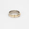 Bague Double Alliance or jaune platine diamants 58 Facettes LP1129/13