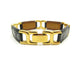 Bracelet vintage bracelet HERMES place beauvau 17cm cuir crocodile alligator noir 58 Facettes 265969