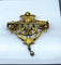 Broche Broche en or jaune 18 carats, ange, émail, diamants et perle. 58 Facettes AB557