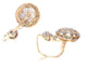 Boucles d'oreilles Boucles d'oreilles pendantes courtes en diamant Art Déco 58 Facettes 20212-0255