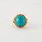 Bague turquoise, or rose